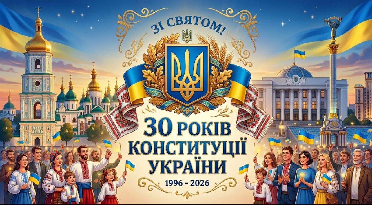28 червня – 30-та річниця прийняття Конституції України